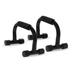 Deviant Buzz ® Metal Push Up Bar Stand For Gym & Home Exercise,Push Up Stand for Men & Women (Fully Black)