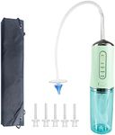 Smokitcen Electric Ear Cleaning Kit for Adults – Premium Ear Wax Removal Tool with Electrical Cleaner Spray – Reusable Earwax Removal Kit with 3 Pressure Irrigation 6 Tip & 9.8in Silicone Hose (Green)