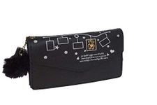 n1 Girl's Artificial Leather Wallet (Black)