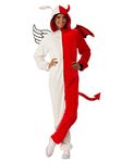 Rubie's Unisex-Adult's Opus Collection Comfy Wear Angel/Demon, Red/White, L-XL