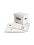 BCW Short Comic Storage Box - 3 ct | White Corrugated Paper, 200 lb. Test Strength | Stackable, Holds 150-175 Current and Silver Age Comics | Comic Storage for Collectible Comics | Assembly Required