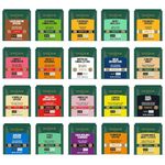 VAHDAM, Assorted Tea Sampler Gift Set (25 Flavors, 50 Count) Gluten Free Tea Variety Pack - Green Tea, Herbal Tea, Black Tea, Chai Tea & More | Long Leaf Tea Bags Variety Pack | Gifts for Women & Men