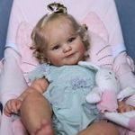Zero pam 20 Inch 50 CM Real Life Reborn Dolls Girl Full Body Silicone Vinyl Rooted Hair, Realistic Awake Baby Doll That Looks Real Life Like Newborn Smiling Toddler Doll with Anatomically Correct
