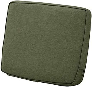 Classic Accessories Montlake FadeSafe Water-Resistant 21 x 22 x 4 Inch Patio Lounge Back Cushion, Heather Fern Green, Outdoor Loveseat Cushions