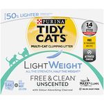 Tidy Cats Free & Clean Lightweight Cat Litter for Multiple Cats - 5.44 kg