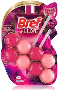 Bref Deluxe Disposable Toilet Bowl Cleaner (2x 50g), Hanging Toilet Freshener with Delicate Magnolia Scent to Deep Clean Toilet, Toilet Foaming Cleanser Rim Blocks