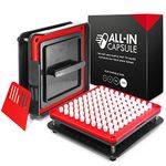 ALL-IN Capsule Filling Machine for Size 000 - Make Your Own Capsules Now Easier and Faster - Use with Empty Gelatin or Vegetarian Caps - Clear Illustrated Instructions with Video