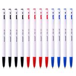 Monami 153 Ballpoint Pen 0.7mm Dozen Box (Black, Blue, Red Ink Assorted Color 12 Pens)