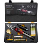 IRODA Professional Cordless Butane Soldering Iron Multi-Purpose Kit | SOLDERPRO 150K 4-in-1 30-125W Heat Tool, Rapid Heat Up, 100 Mins Run Time. Made in Taiwan, Butane Not Included