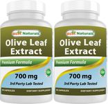 2 Pack - Best Naturals Olive Leaf Extract 700 mg 90 Capsules (Total 180 Capsules)