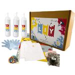 Luyk DIY Tie-Dye T-Shirt Kits for Kids, Including, Cotton T-Shirt and 3 Colour Dyes | Tie & Dye Art Kit (9-10 Years)