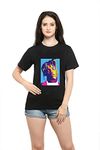 SXV Printed Black and White Cotton Tshirt for Men and Women: Juice WRLD (Black, XX-Large, 2X_l)