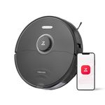 roborock S8 Robot Vacuum and Mop Cleaner, DuoRoller Brush, 6000Pa Suction, ReactiveAI 2.0 Obstacle Avoidance, Sonic Mopping, Auto Lifting Mop, Works with Alexa, Perfect for Pet Hair, Black