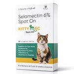 Richpet KittyMec Selamectin 6% Spot-On for Cats & Kittens | Advanced Flea & Tick Protection