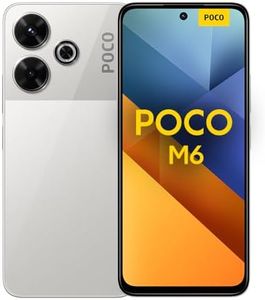 Xiaomi Poco M6 - Smartphone de 6+128GB, Pantalla AMOLED de 6.79” 90Hz FHD+, MediaTek Helio G91-Ultra, Cámara de 108 MP, 5030 mAh, Plata (Versión ES)