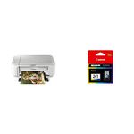 Canon PIXMA MG3620 Wireless All-in-One Inkjet Printer (White) + Canon CL-241 Tri-Colour Ink Cartridge