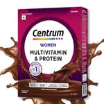 Centrum Women Multivitamin & Protein,200g Health (Chocolate)| 24 Vitamins, Multivitamin & Protein,Minerals to support Overall Health (Veg)| World's#1 Multivitamin Nutrition