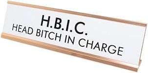 HBIC Head In Charge Nameplate Desk 