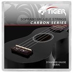 TIGER UAC14-CBN Fluorocarbon/Carbon Ukulele Strings Set for Soprano and Concert Ukes