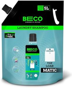 Beco Natural Liquid Detergent Top Load - 5L Refill Pack| Tough Stain Removal | Lavender & Vanilla Freshness | Retains Brightness & Shine | Chemical Free | Top Load Washing Machine Detergent Liquid