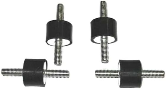 4pcs M8x20 D30xH30 Rubber Isolation Mounts, Anti Vibration Isolation Mounts, Cylindrical Rubber Mounts Shock Absorber Steering Damper for Car Boat Motor Bobbins