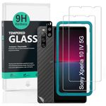 Ibywind Screen Protector For Sony Xperia 10 IV 5G 6"[2 Pack],9H Hardness Tempered Glass,With 1Pc Camera Lens Protector,Easy to Install