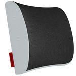 ADDMAX Orthopedic Back Rest Memory Foam Cushion Back Rest Support Pillow Lumbar Support Pillow Improves Posture While Sitting Ideal Back Pillow for Computer/Office Chair/Car Seat(COVER COLOR MAY VARY)