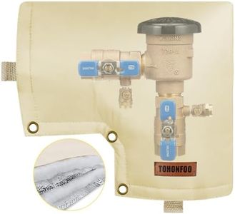 Backflow Preventer Cover Insulated Pouch (5°F) - Pressure Vacuum Breaker Cover - Winter Water Well Pump Covers Sprinkler Valve Cover Insulated - Protects from Severe Snow and Intense Sun