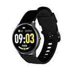 kwmobile Strap Compatible with AGPTEK LW11 Strap - Replacement Silicone Watch Band - Black