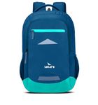 Lunar's Bingo - 48 L Laptop Office/School/Travel/Business Backpack Water Resistant - Fits Up to 15.6 Inch Laptop Notebook with 1 Year Warranty (Mblue - Teal)