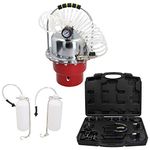 AB Tools Pneumatic Air Portable Pressure Brake + Clutch Bleeder Bleeding Kit + Adaptors