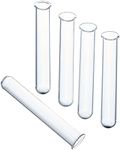 Borosilicate Glass Test Tubes with Rim 75MM x 12MM (Pack 5)