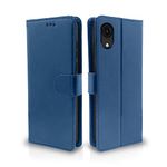 Pikkme Samsung Galaxy A03 Core Flip Cover | PU Leather Finish | 360 Protection | Wallet & Stand | Strong Magnetic Flip Case for Samsung Galaxy A03 Core (Blue)