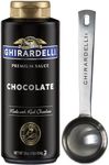 Ghirardelli Chocolate Sauce, 16 Ounce Squeeze Bottle with Ghirardelli Stamped Barista Spoon