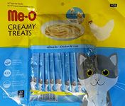 Me-O Fins Fur And Feathers Creamy Treat Chicken And Liver For All Life Stages - Pack Of 20 Sticks