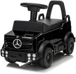 HEIMILI Mercedes-Benz Unimog Licensed Kids Push Car, Toddler Ride On Toy with Anti-Slip Wheels & Safety Bumper Guards, Foot to Floor Toy for Indoor & Outdoor (Black)