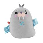 Fisher-Price Chill Vibes Walrus Soother, Take-Along Musical Plush Toy with Calming Vibrations for Infants