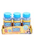 Bubble Magic Bubble Solution Bottle with Wand - Pack of 3 118 ML Each, with Specially Designed Grooves to Hold More Solution, Gift Set for Boys & Girls for The Age 3 Years and Above, Multicolor (BM50001)