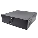 18in X 18in X 5in NVR/DVR Lock Box，Black 16 Gauge Heavy Duty Steel with Fan NVR Network Locking Box，ThePoEstore