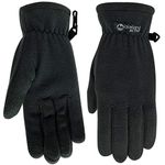 Lakeland Active Women's Kendal Soft Thermal Polar Fleece Winter Gloves - Black - Small