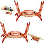 CMD 2PCS Crab Pen Holder Japanese Weightlifting Crabs Pencil Holder Funny Pen Holder for Desk Bracket Storage Pen Rack