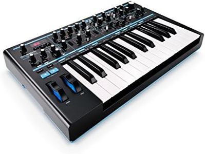 Novation Bass Station II Analog Monosynth – includes 64 factory patches, pattern-based step sequencer and arpeggiator, two oscillators plus an additional sub oscillator.