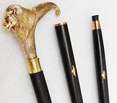 Handmade Walking Stick LION'' Walking Cane Stick Designer Brass Handle 36