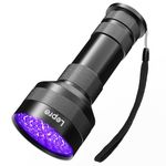 Lepro UV Light, 51 LED UV Flashlight, 395NM Black Light Flashlight Dog Urine Detector, Portable Ultraviolet Flashlight(3AAA Batteries Needed), Find Pet Stains on Clothes or Carpet