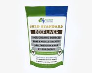 Grassland Nutrition Organic Grass Fed Beef Liver (Freeze Dried) — Natural Iron, Vitamin A, B12 for Energy (120G Powder)