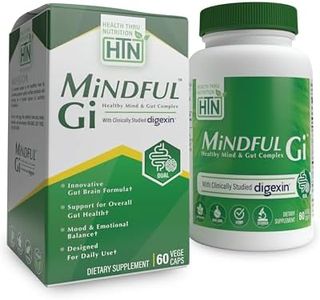 Health Thru Nutrition Mindful GI - Healthy Mind & Gut Complex | with Digexin, Magnesium, L-Glutamine, and Probiotic for Gut-Brain Axis Support | Regularity, Bloating, Calmness Supplement