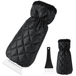 DIAOCARE Ice Scraper mitten for Windscreen, Snow Removal with Antifreeze Glove will Scrape Pesky Frost and Ice from Windscreens with Ease, Snow Squeegee ultra-light car window de-icer tool