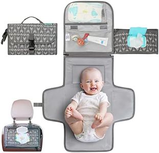 Kopi Baby Portable Diaper Changing Pad - Baby Diaper Changer Travel Bag with Wipes Pocket, Smart Design Portable Changing Mat, Infant Travel Station Kit, Gift for Newborn Girl & Boy - Classic