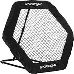 SPORTNOW Football Rebounder Net with 5 Adjustable Angles, Foldable Football Kickback Target Goal for Play Training Teaching, Indoor and Outdoor Use