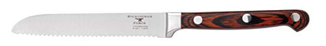 Rockingham Forge Essentials 8000 Series 5” Tomato Knife with Classic Riveted Pakkawood Handles and Full Tang Construction, Stainless Steel Blades